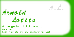 arnold lotits business card